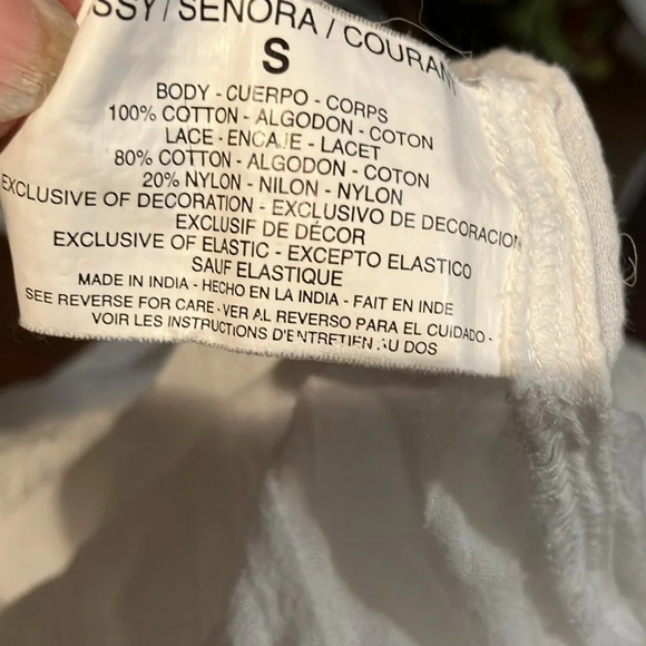 🌈 Nine West Vintage America 100% cotton top drawstring waist size Small - Picture 8 of 8